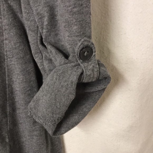 BANANA Republic Women ‘s Tunic Gray Size M Embellished V Neck Boho - Picture 6 of 11